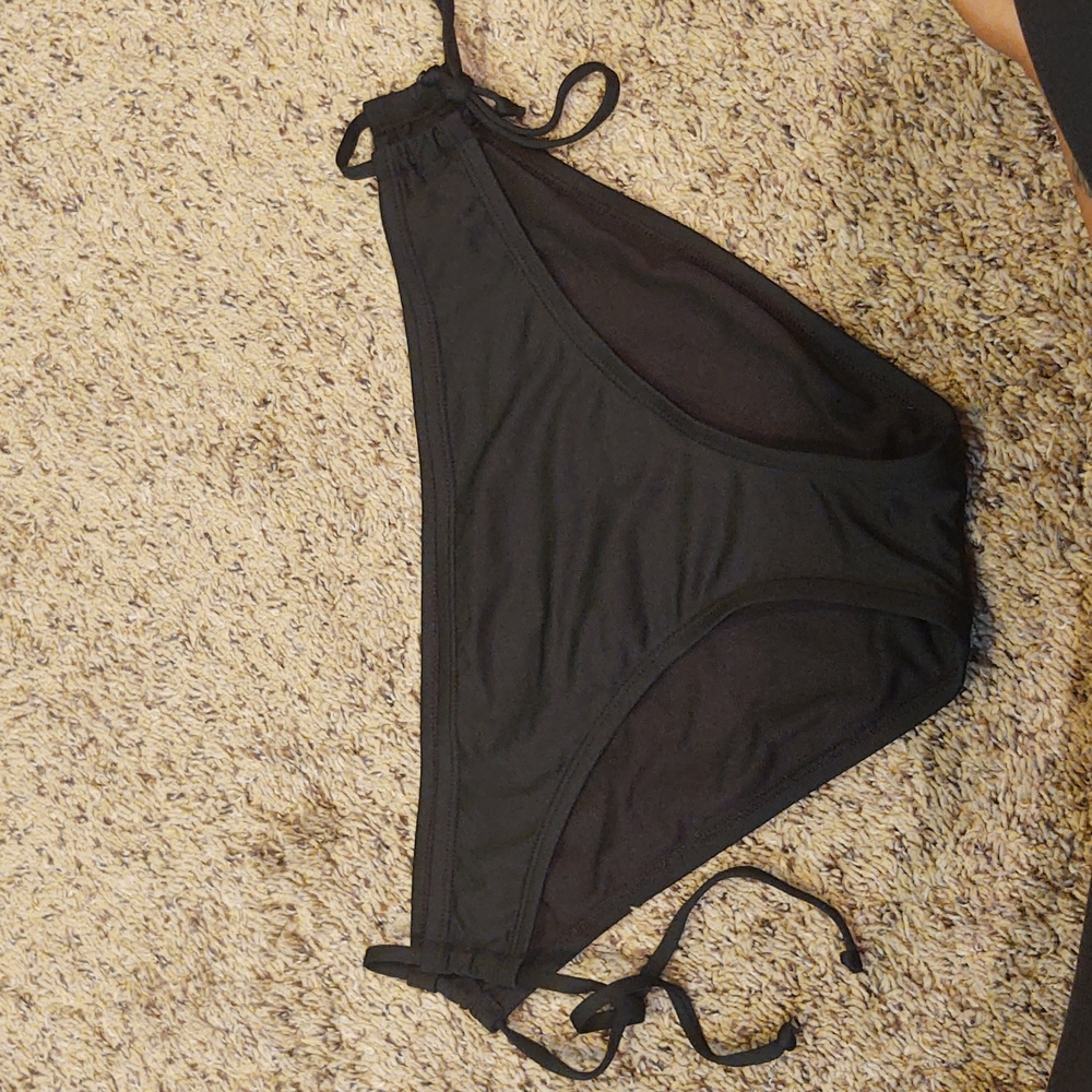 Kona Sol black Swimsuit Bikini Bottoms